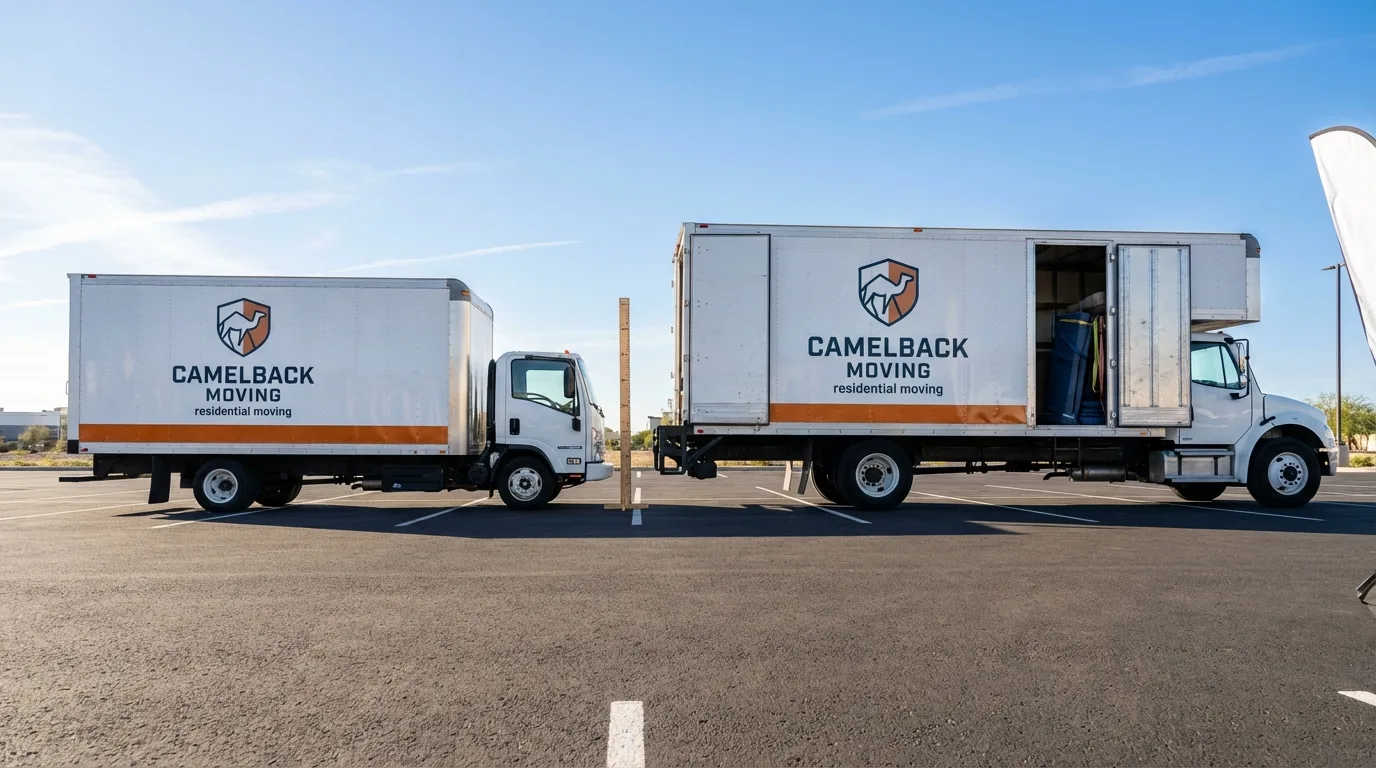 Moving truck size capacity guide in Molino